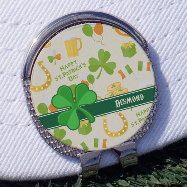 Custom St. Patrick's Day Golf Ball Marker - Hat Clip