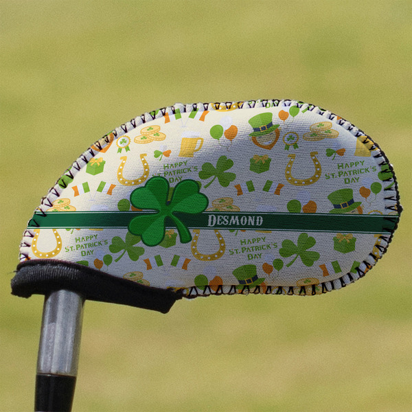 Custom St. Patrick's Day Golf Club Iron Cover (Personalized)