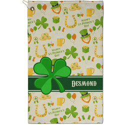 St. Patrick's Day Golf Towel - Poly-Cotton Blend - Small w/ Name or Text