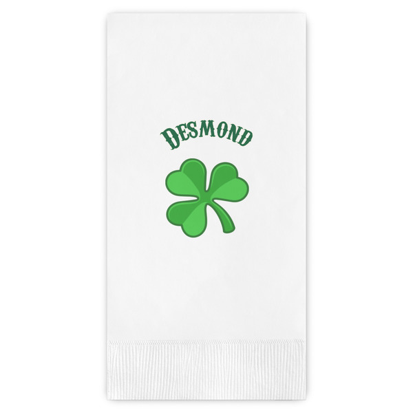 Custom St. Patrick's Day Guest Napkins - Full Color - Embossed Edge (Personalized)