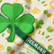 St. Patrick's Day Hooded Baby Towel- Detail Close Up