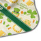 St. Patrick's Day Hooded Baby Towel- Detail Corner