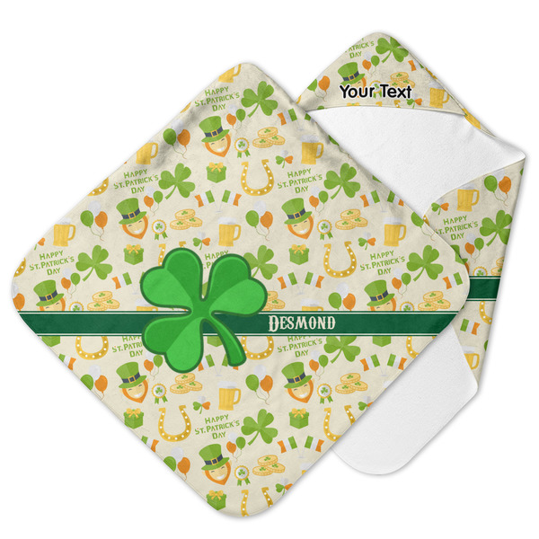 Custom St. Patrick's Day Hooded Baby Towel (Personalized)