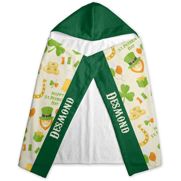 St. Patrick's Day Hooded Towel - Folded