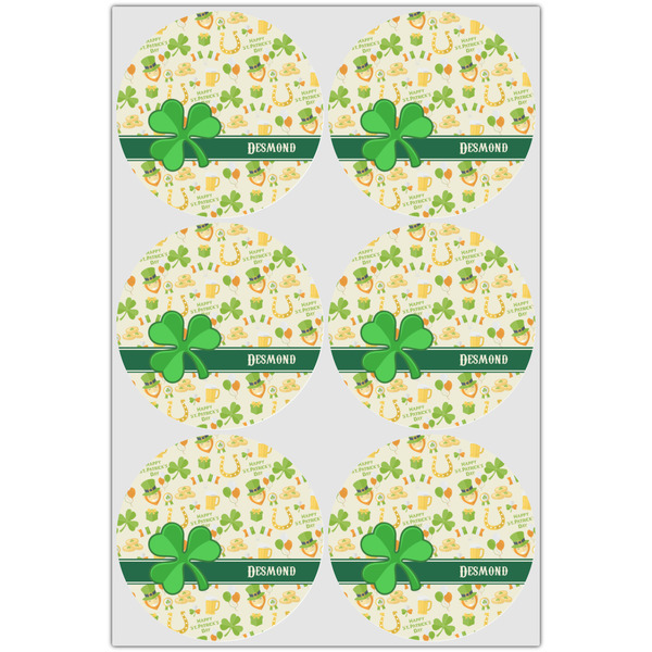St. Patrick's Day Icing Circle - Large - Set of 6