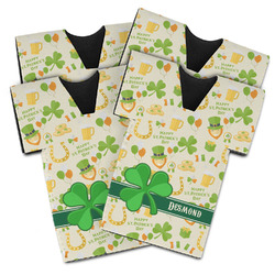St. Patrick's Day Jersey Bottle Cooler - Set of 4 (Personalized)