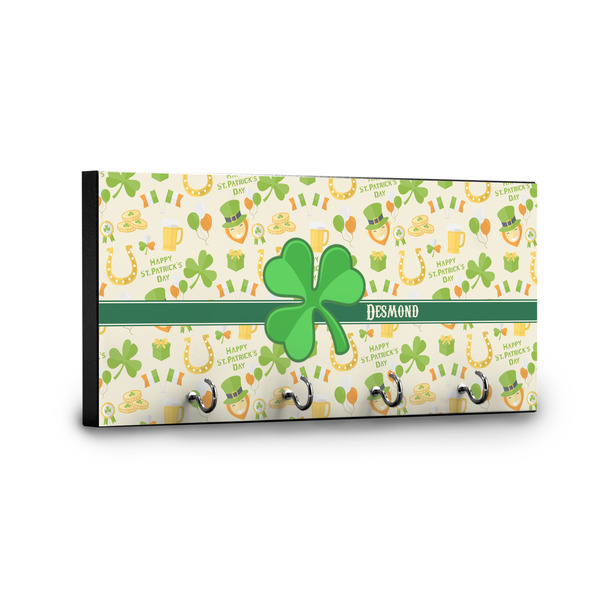 St. Patrick's Day Key Hanger - Front View with Hooks