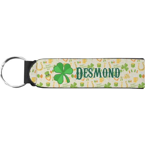 Custom St. Patrick's Day Neoprene Keychain Fob (Personalized)