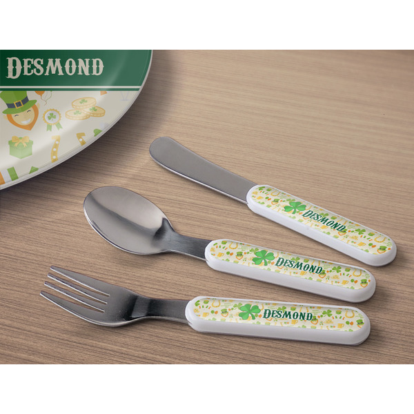 St. Patrick's Day Kids Flatware w/ Plate