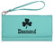 St. Patrick's Day Ladies Wallet - Leather - Teal - Front View