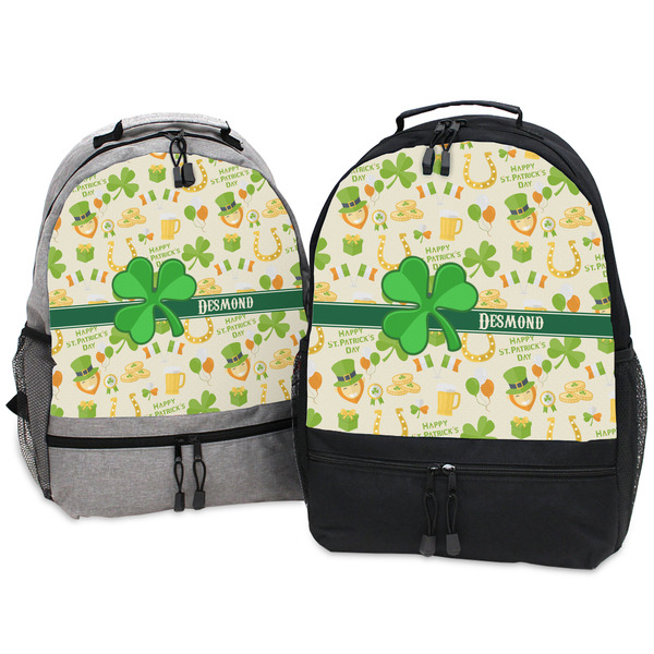 St. Patrick's Day Large Backpacks - Both