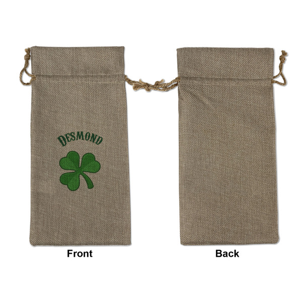 St. Patrick's Day Large Burlap Gift Bags - Front Approval