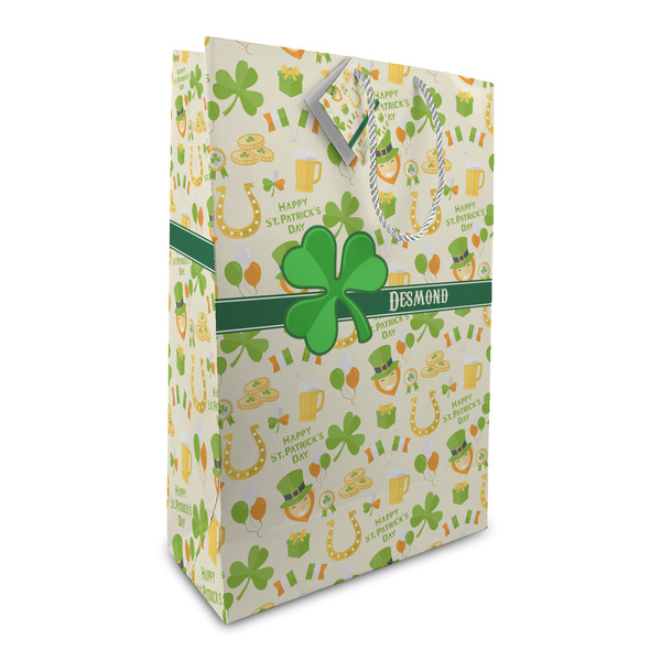 Custom St. Patrick's Day Large Gift Bag (Personalized)