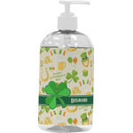 St. Patrick's Day Plastic Soap / Lotion Dispenser (16 oz - Large - White) (Personalized)