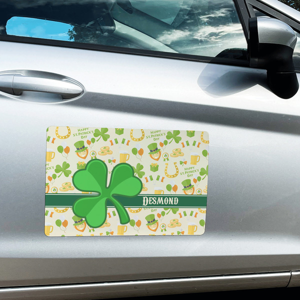 St. Patrick's Day Large Rectangle Car Magnets- In Context