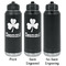 St. Patrick's Day Laser Engraved Water Bottles - 2 Styles - Front & Back View
