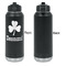 St. Patrick's Day Laser Engraved Water Bottles - Front Engraving - Front & Back View