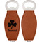St. Patrick's Day Leather Bar Bottle Opener - Front and Back (single sided)