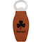 St. Patrick's Day Leather Bar Bottle Opener - Single