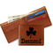 St. Patrick's Day Leather Bifold Wallet - Main