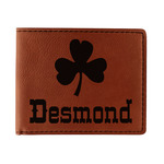 St. Patrick's Day Leatherette Bifold Wallet - Double Sided (Personalized)