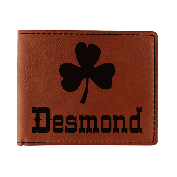 Custom St. Patrick's Day Leatherette Bifold Wallet (Personalized)