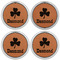 St. Patrick's Day Leather Coaster Set of 4