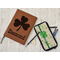 St. Patrick's Day Leather Sketchbook - Large - Double Sided - In Context