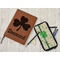 St. Patrick's Day Leather Sketchbook - Small - Double Sided - In Context