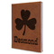 St. Patrick's Day Leatherette Journal - Large - Single Sided - Angle View