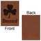 St. Patrick's Day Leatherette Journal - Large - Single Sided - Front & Back View
