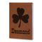 St. Patrick's Day Leatherette Journal - Large - Double Sided (Personalized)