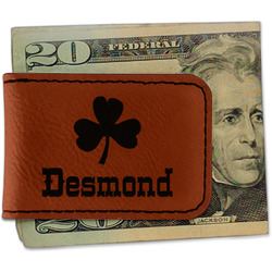 St. Patrick's Day Leatherette Magnetic Money Clip (Personalized)
