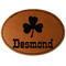 St. Patrick's Day Faux Leather Iron On Patch - Oval (Personalized)