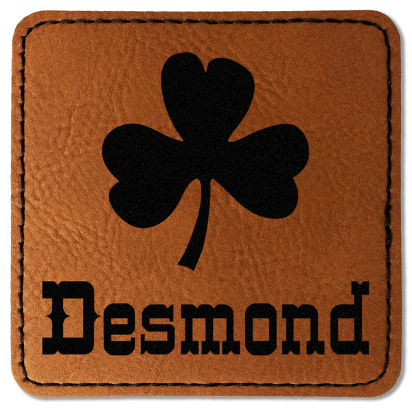 St. Patrick's Day Leatherette Patches - Square