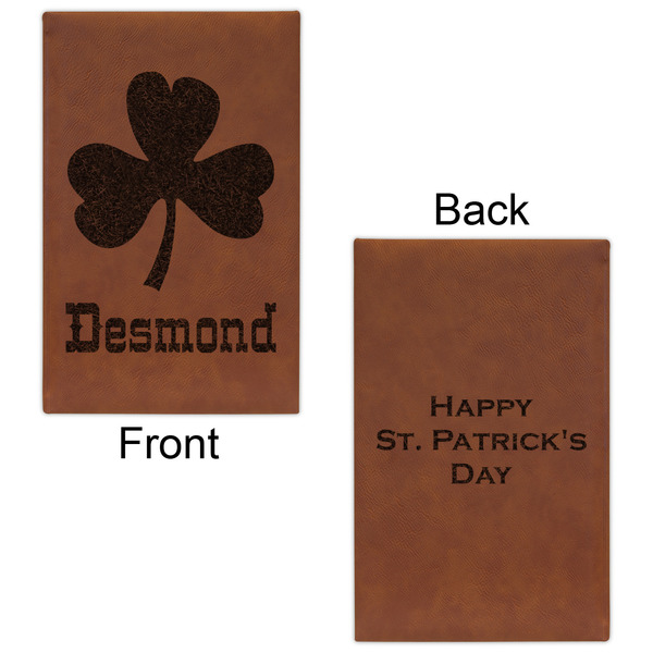 St. Patrick's Day Leatherette Sketchbooks - Small - Double Sided - Front & Back View