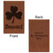 St. Patrick's Day Leatherette Sketchbooks - Small - Double Sided - Front & Back View