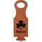 St. Patrick's Day Leatherette Wine Tote Single Sided - Front and Back