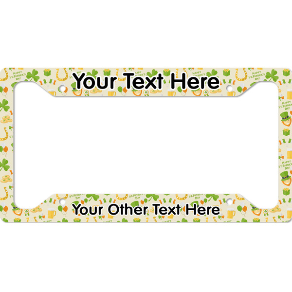 Custom St. Patrick's Day License Plate Frame (Personalized)