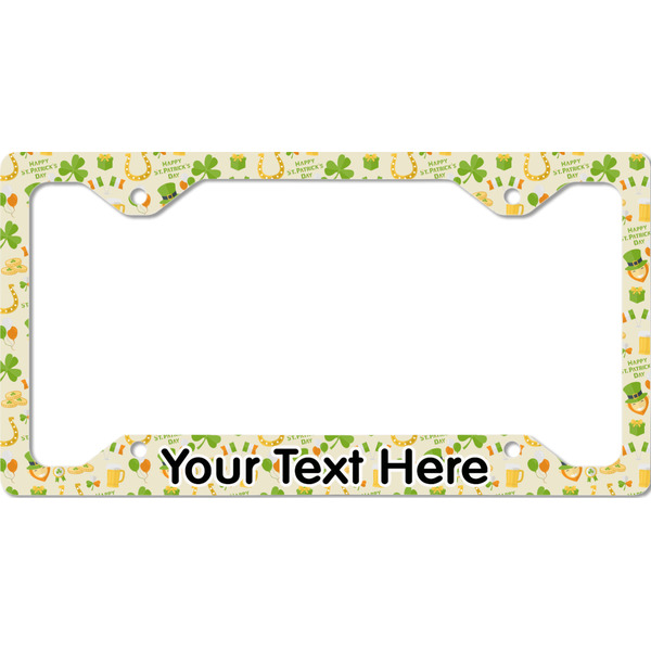Custom St. Patrick's Day License Plate Frame - Style C (Personalized)