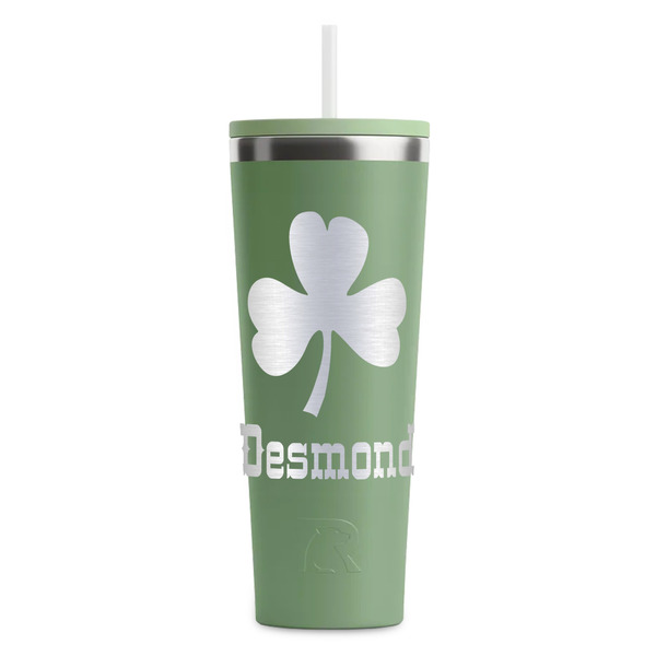 St. Patrick's Day Light Green RTIC Everyday Tumbler - 28 oz. - Front