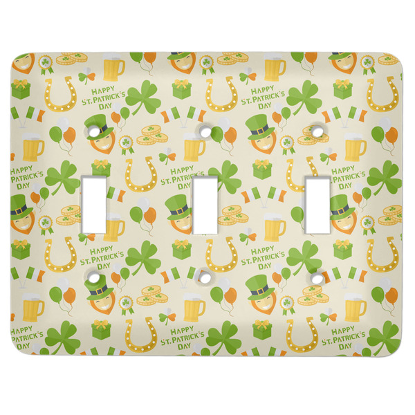 Custom St. Patrick's Day Light Switch Cover (3 Toggle Plate)