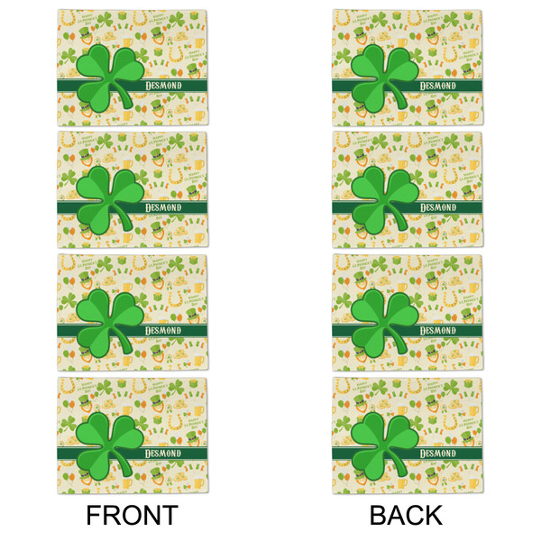 St. Patrick's Day Linen Placemat - APPROVAL Set of 4 (double sided)