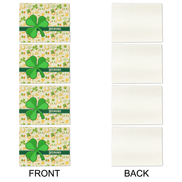 St. Patrick's Day Linen Placemat - APPROVAL Set of 4 (single sided)