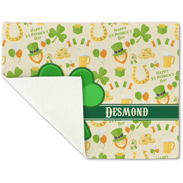 St. Patrick's Day Linen Placemat - Folded Corner (single side)