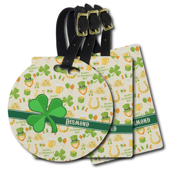 Custom St. Patrick's Day Plastic Luggage Tag (Personalized)