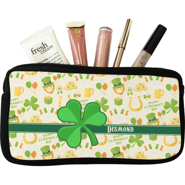 Custom St. Patrick's Day Makeup / Cosmetic Bag - Small (Personalized)