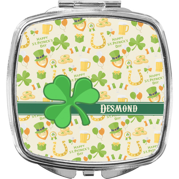 Custom St. Patrick's Day Compact Makeup Mirror (Personalized)