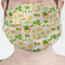 St. Patrick's Day Mask - Pleated (new) Front View on Girl