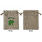 St. Patrick's Day Medium Burlap Gift Bag - Front Approval